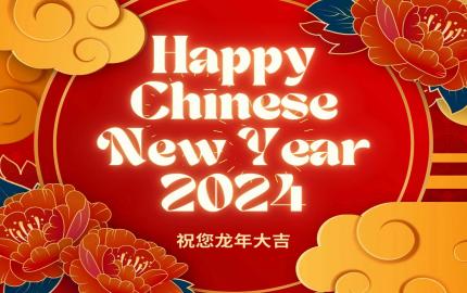 Feliz Ano Novo Chinês e Aviso de Feriado